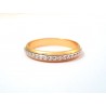 ANELLO FEDE DIANA IN ORO GIALLO E BIANCO 18 KT MODELLO GIRELLA