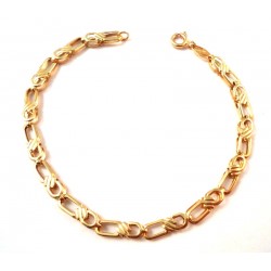 BRACCIALE CATENA IN ORO GIALLO 18 KT