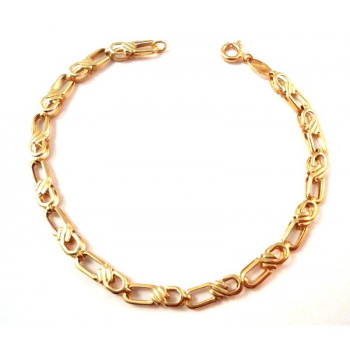 BRACCIALE CATENA IN ORO GIALLO 18 KT